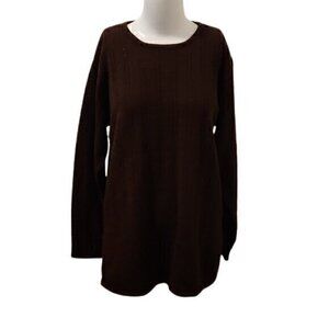 [Christina] Brown Long Sleeve Sweater - Size L